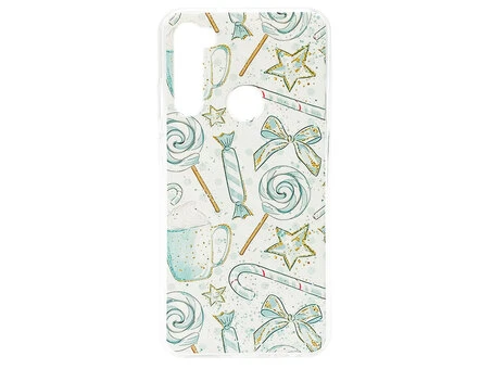 Накладка силікон Print Redmi Note 8T Holiday mood mint