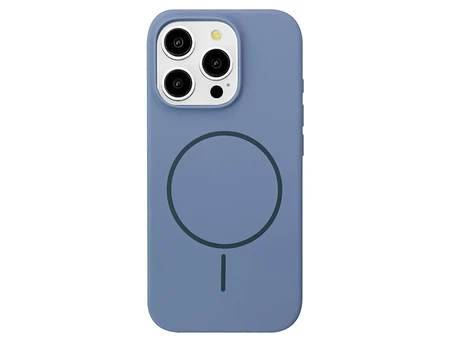 Case soft touch "NO LOGO" MagSafe низ iP 16 Pro Max (50) lavander gray