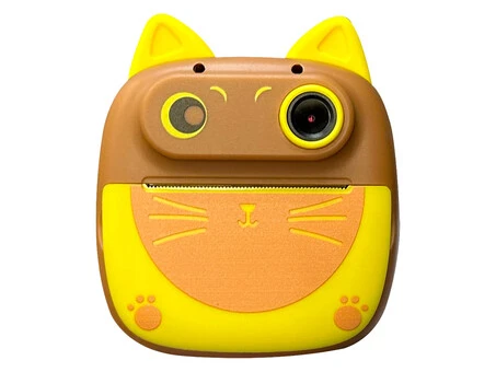 Портативний дитячий фотопринтер D6 Cat yellow