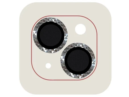 Скло захисне для камери Metal Shine iPhone 15/15+ silver