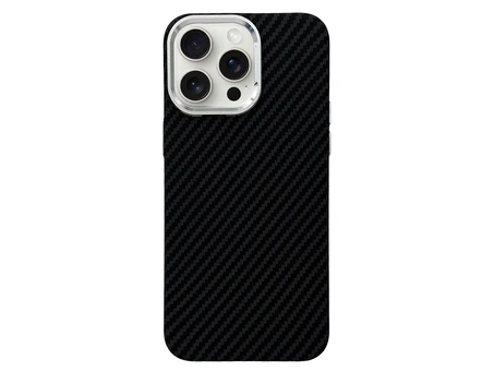 Накладка Elite Carbon Matte MagSafe iPhone 15 Pro Max black
