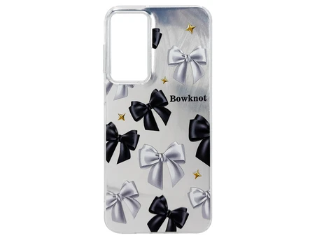 Накладка Paint Stroke Bowknot Samsung A36 silver