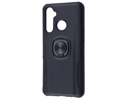 Case ring техно шкіра Realme 5 Pro/Q black