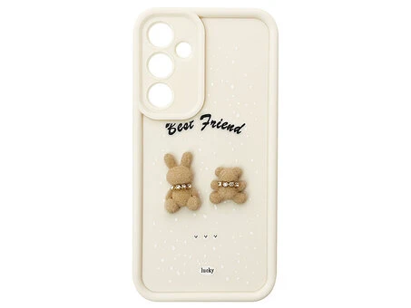 TPU 3D Best Friends Camera Samsung A35 milk