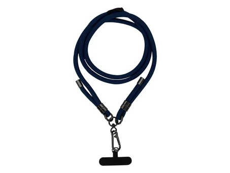 Ремінець-шнурок для телефону з карабіном (1.5m) dark blue