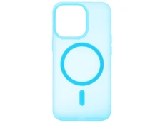 Накладка Silicone Matt MagSafe iPhone 15 Pro Max light blue