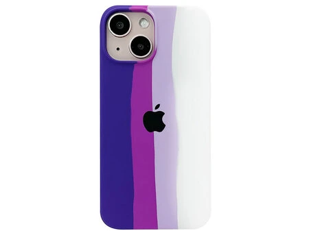 Case soft touch Colorfull iPhone 13 mini ultra violet/white