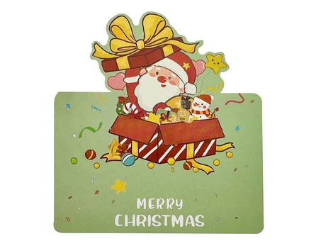 Листівка Новорічна + Envelope Merry Christmas Present