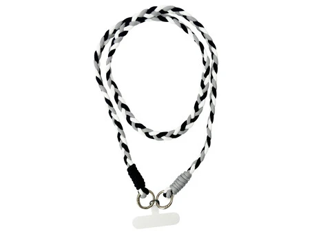 Ремінець-шнурок для телефону double binding whitelackgrey
