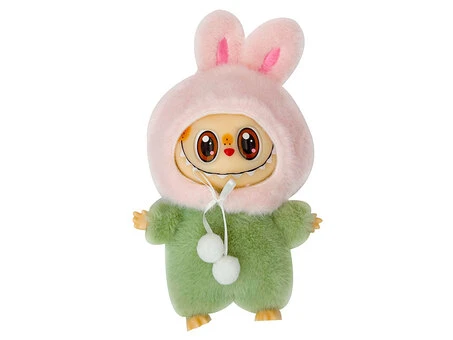 Игрушка-брелок сюрприз Labubu в шляпе pdr/grn
