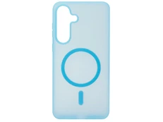 Накладка Silicone Matt MagSafe Samsung S25 FE light blue