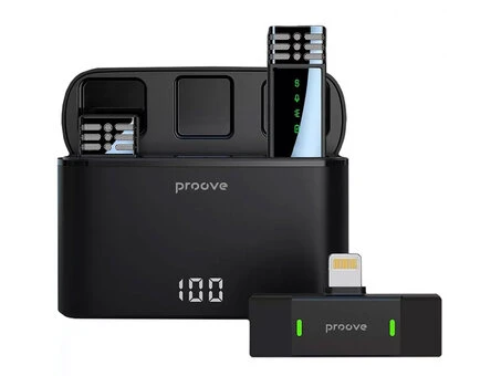 Петличний мікрофон Wireles Proove Record Lightning black