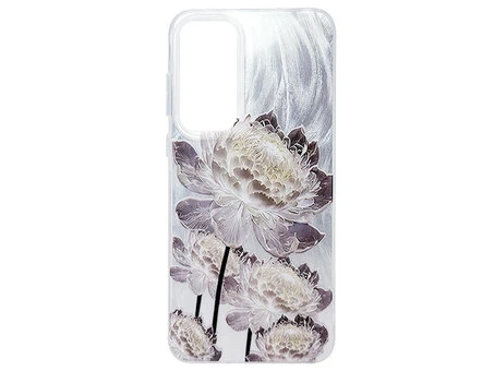 Ультрабронь Paint Stroke Flower Samsung A35 silver