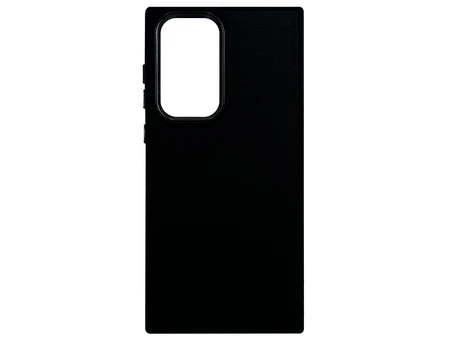 Накладка Colorful Matte Metal Frame Leather Samsung S24 Ultra black