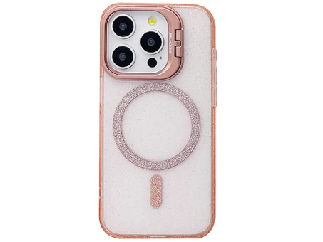 Накладка Crystalshine Bracket Protection MagSafe iPhone 15 Pro pink