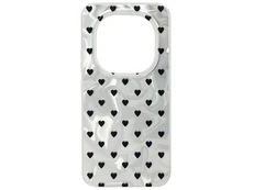 Накладка Paint Stroke Hearts Redmi Note 15 silver