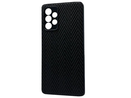 Накладка Leather Weaving Samsung A52/A52s black