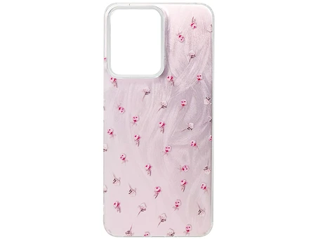 Накладка Paint Stroke Flowers Redmi 13C/Poco C65 pink
