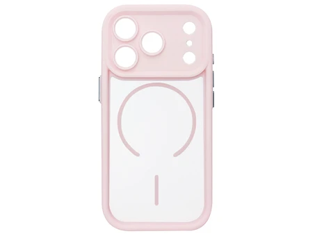 Накладка Clear Shock MagSafe iPhone 17 Pro pink