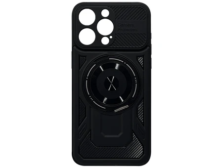 Протиударний Armor MagSafe + Ring iPhone 15 Pro Max black