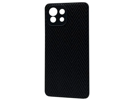 Накладка Leather Weaving Xiaomi Mi 11 Lite black