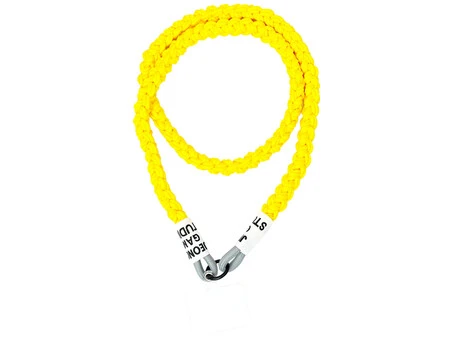 Ремінець-шнурок для телефону Knitting з карабіном yellow