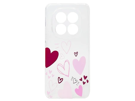 Накладка TPU Clear Joy Redmi Note 15 hearts
