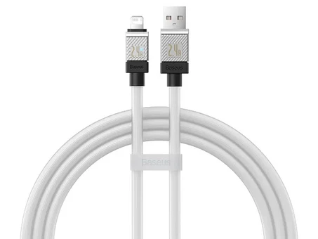 Кабель Baseus CoolPlay Series Lightning 2.4A (1m) white