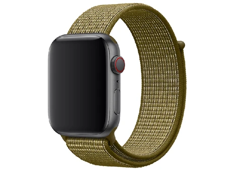 Нейлоновый спортивный ремешок для Apple Watch 42(сер.1-3)/44/45/46/49мм хаки