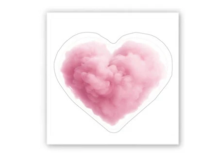 3D стикер Stix air розовый сердечко