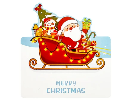 Листівка Новорічна + Envelope Merry Christmas Santa Claus