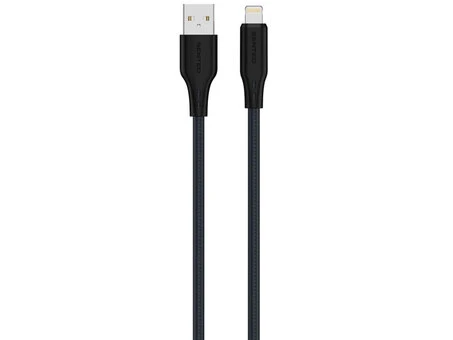 Кабель Senteo SL-04 Embossed Silicone USB-Lightning 2.4A 12W 1m black