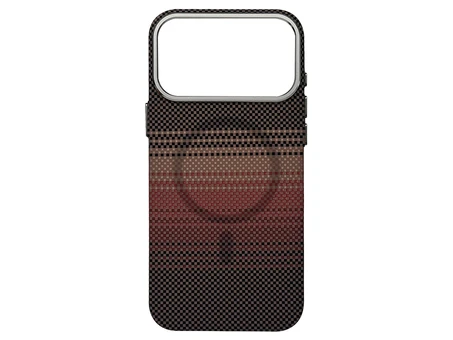 Накладка Elite Carbonique Metal Frame iPhone 17 Pro Max red/black/beige/brown