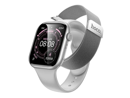 Smart Watch Hoco Y42 metal loop silver