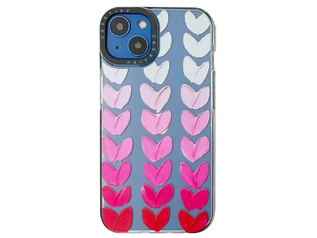 Casetify iPhone 13/14 Pro hearts clear