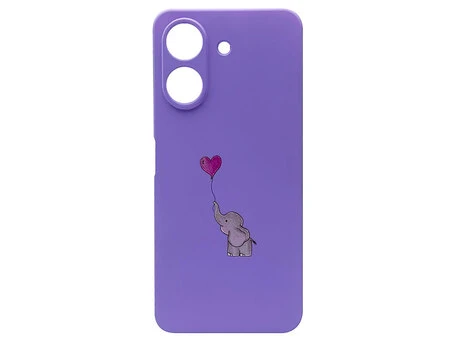 Силікон Case Art Redmi 13C/Poco C65 light purple elephant