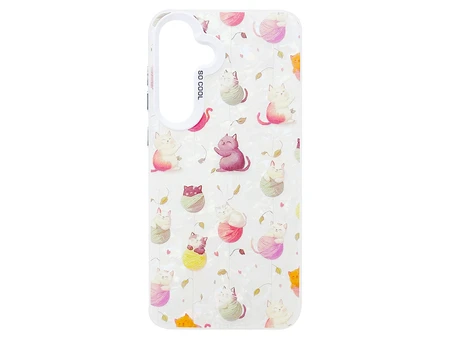 Накладка So Cool Print Glitter Shell Samsung A17 cat with threads
