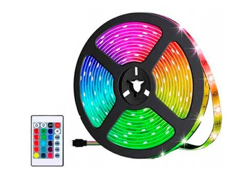 Светодиодная лента 220V RGB 2835 3m 162Led/12V с пультом