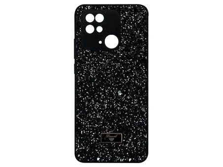Накладка Level Shining Diamond Redmi 10C/Poco C40 black