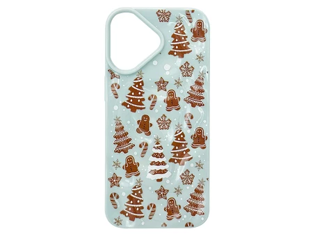 Накладка 3D Funny New Year iPhone 17 light blue