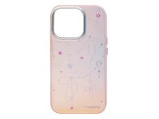 Накладка Soft Gradient Metal frame iPhone 16 Pro pink