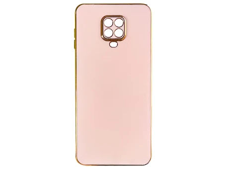 Накладка Colorful Golden Line Redmi Note 9s/Note 9 Pro/Note 9 Pro Max pink