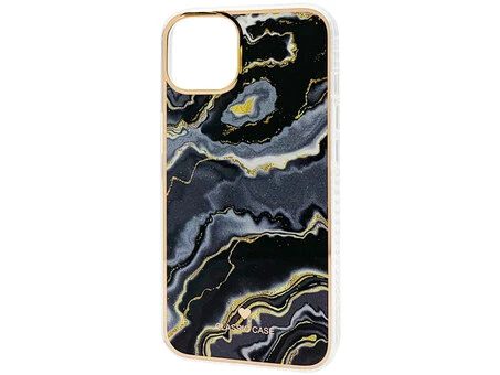 Накладка Marble Protect iPhone 13 Pro black