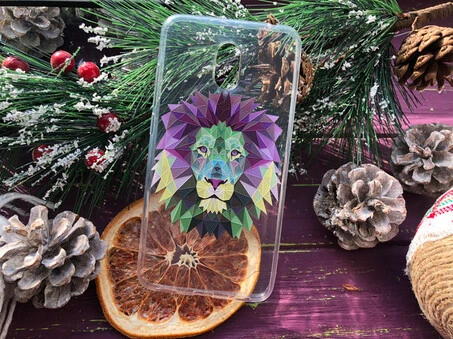 Силикон Meizu M6 Лев геометрия