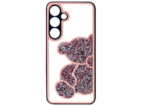Накладка Teddy Swarovski Diamonds Samsung S24 pink