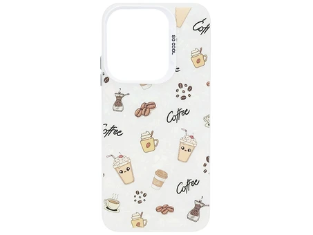 Накладка So Cool Print Glitter Shell Redmi 15C (EU vers.)173mm coffee