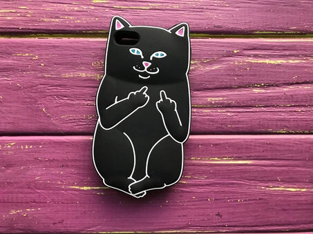 3D Cat Fuck iPhone 4 Black