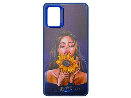 Накладка So Cool Print UA Samsung A71 Girl with sunflower blue