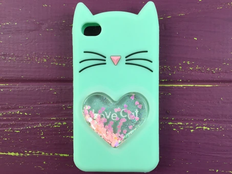 3D CAT'S Love iPhone 4 Mint