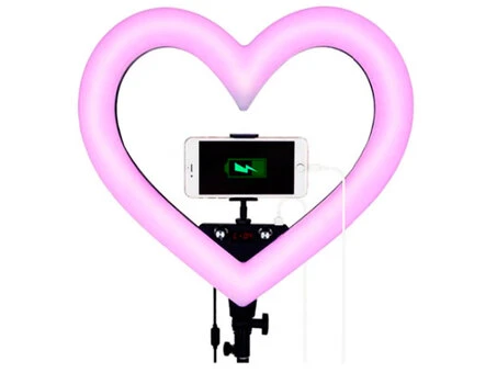 Светодиодная стойка 220V Black Heart RGB 48см без штатива black